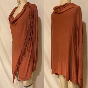 Lovestitch Fringe Wrap Cardigan
